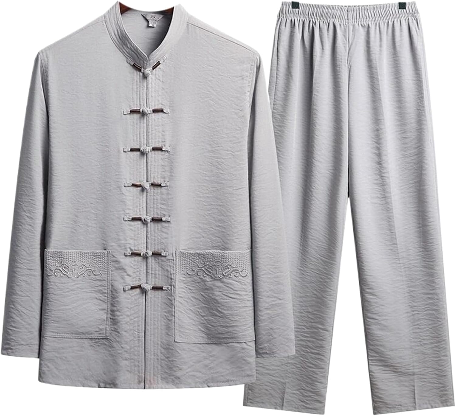 Men's Linen Kung Fu Uniform Tai Chi Meditation Tea Suit