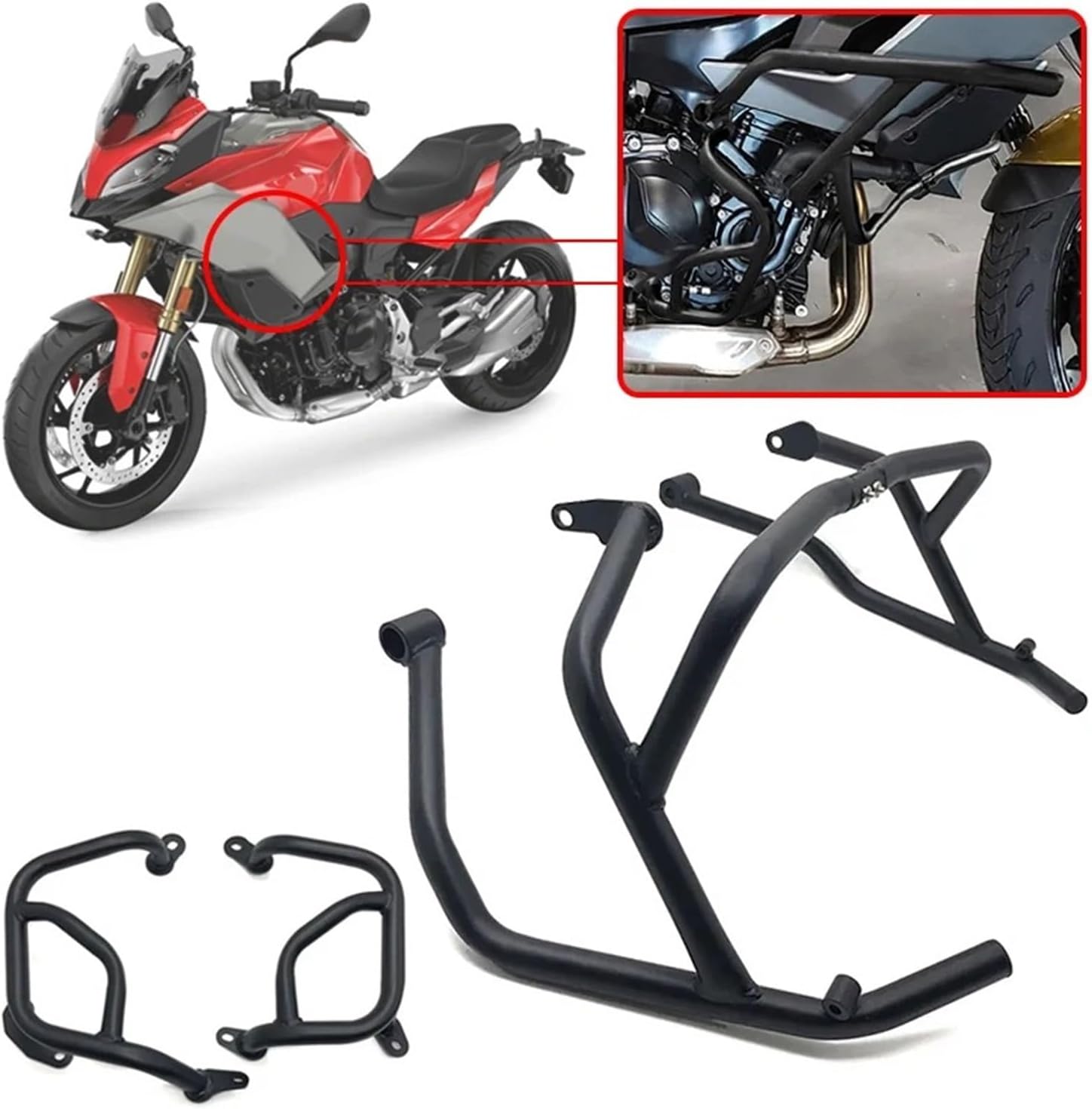 オートバイフレームプロテクター BMW F850GS F850gs 2017-2024