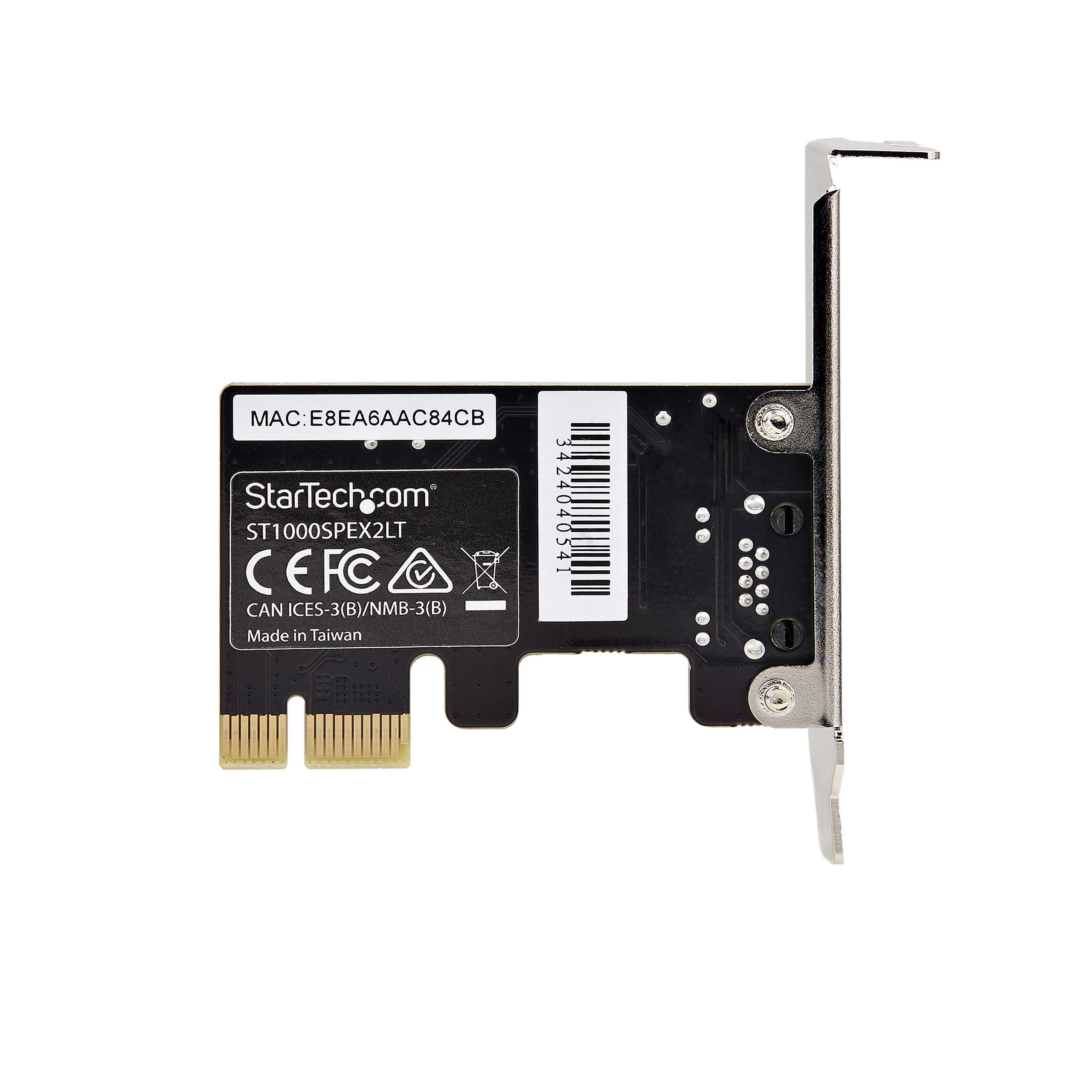 StarTech Carte Réseau PCIe Gigabit 1 Port, Profil Bas (ST1000SPEX2LT)