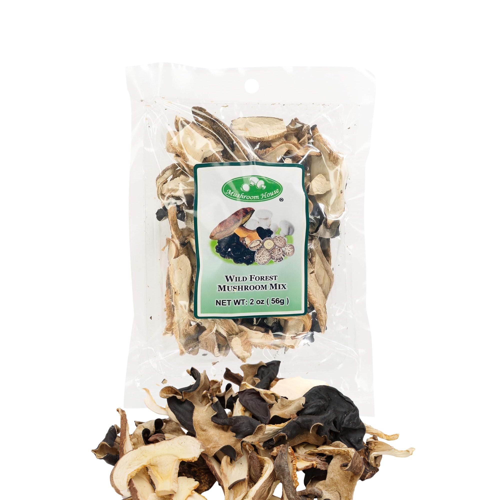 Mushroom House Dried Wild Forest Blend Mushrooms, 2 Oz