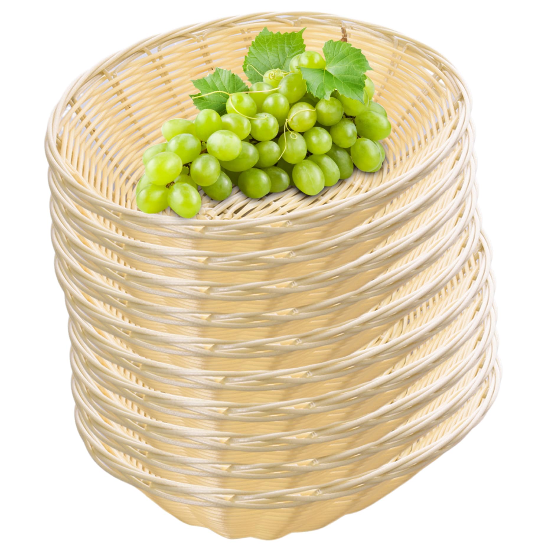 Lot De 10 Paniers à Pain Ovales Pour Table Paniers Cadeaux En Plastique 20 X 6,1 Cm Paniers Alimentaires Vides Corbeille à Fruits Pour Cuisine Présentoir De Pièce Maîtresse