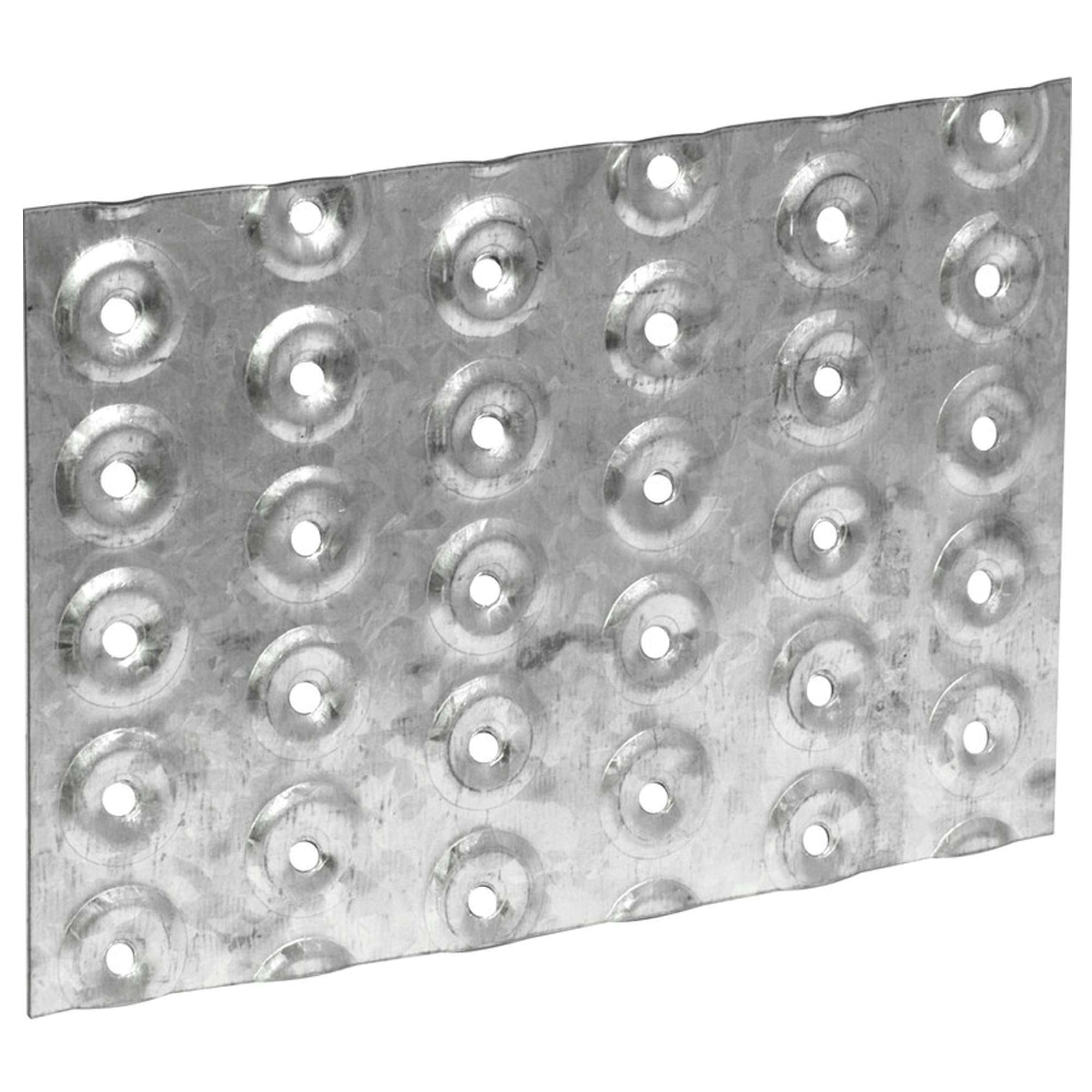 Galvanised Nail Plate - Trade Fixings - 100mm x 150mm - Structural Nail Plate Timbers - 50 Pack - 100mm x15mm