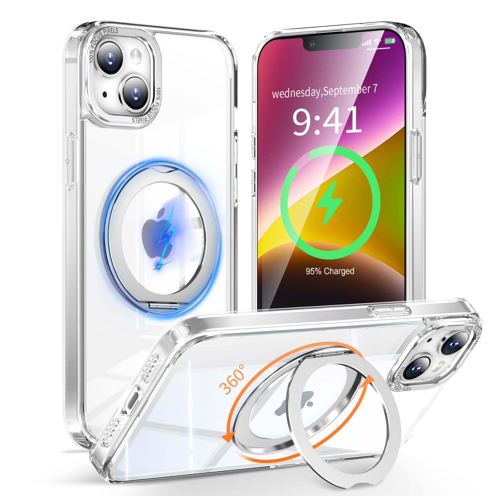 Amazon.co.jp: KWATUNG 互換品 iphone14 用 ケース magsafe対応 