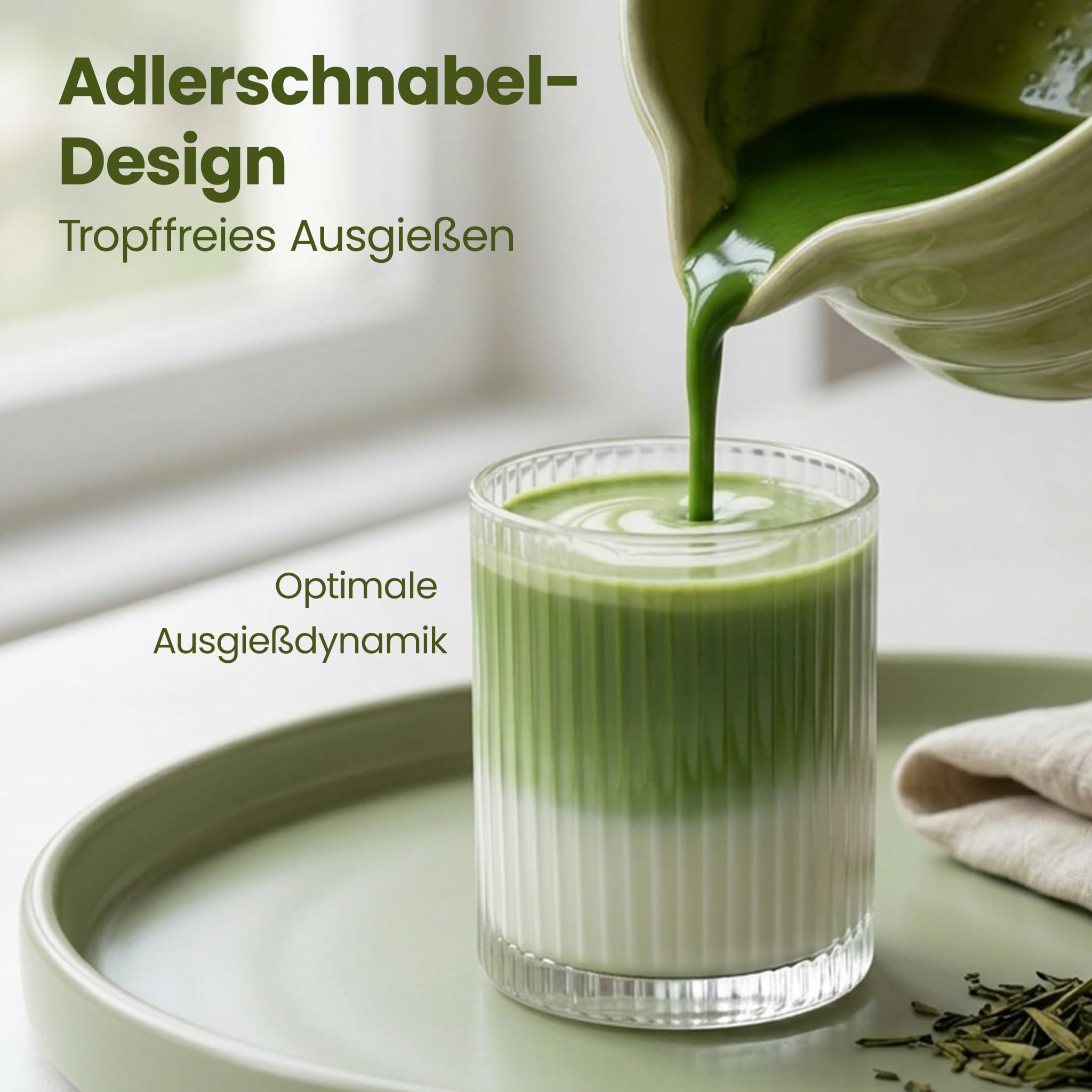 Lemontree Matcha Set - 7-teiliges Matcha Tee Set mit Bambus Besen, Keramik Schale, Matcha Löffel & Sieb - Lebensmittelecht, Spülmaschinenfest, Geschenkbox - Für Matcha-Liebhaber, Matcha Zubehör Set
