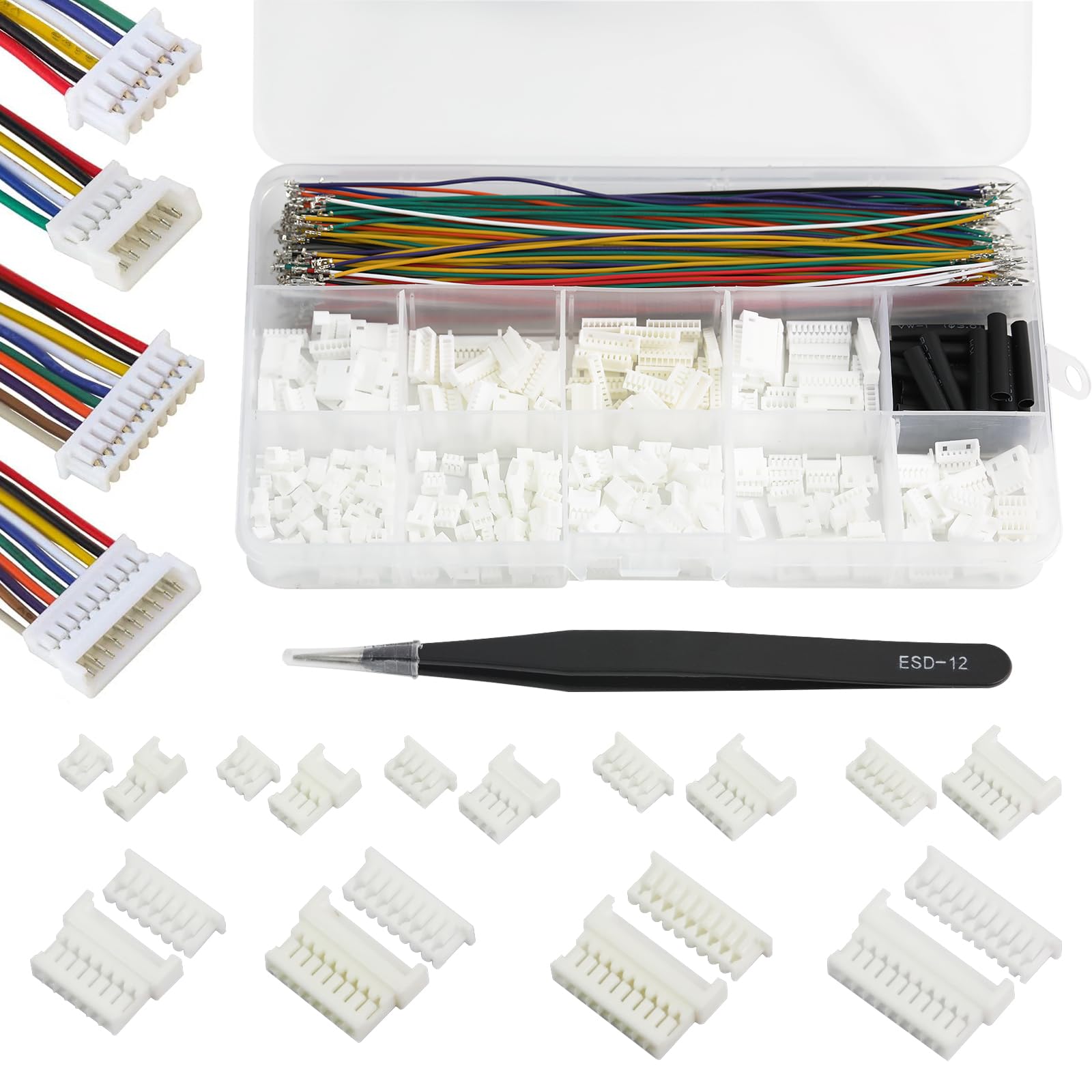 Amazon.com: Cermant JST MX1.25mm Connectors and Pre-Crimped Cables