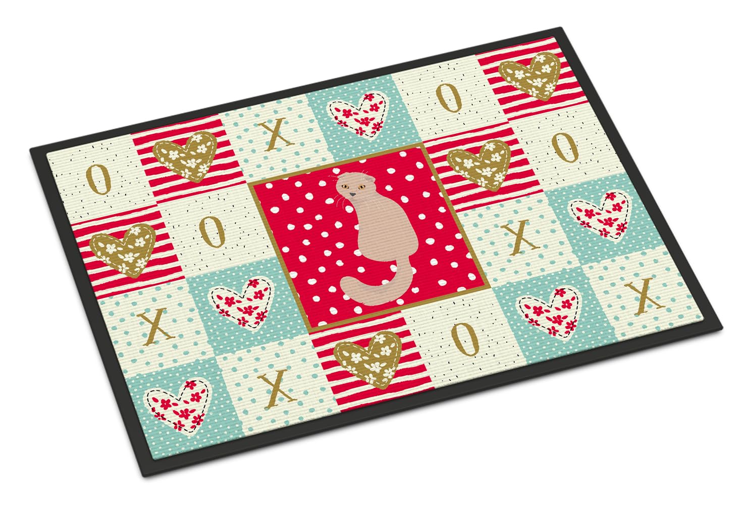 Paillasson Scottish Fold Cat tapis extérieur intérieur grand format 61x91 multicolore