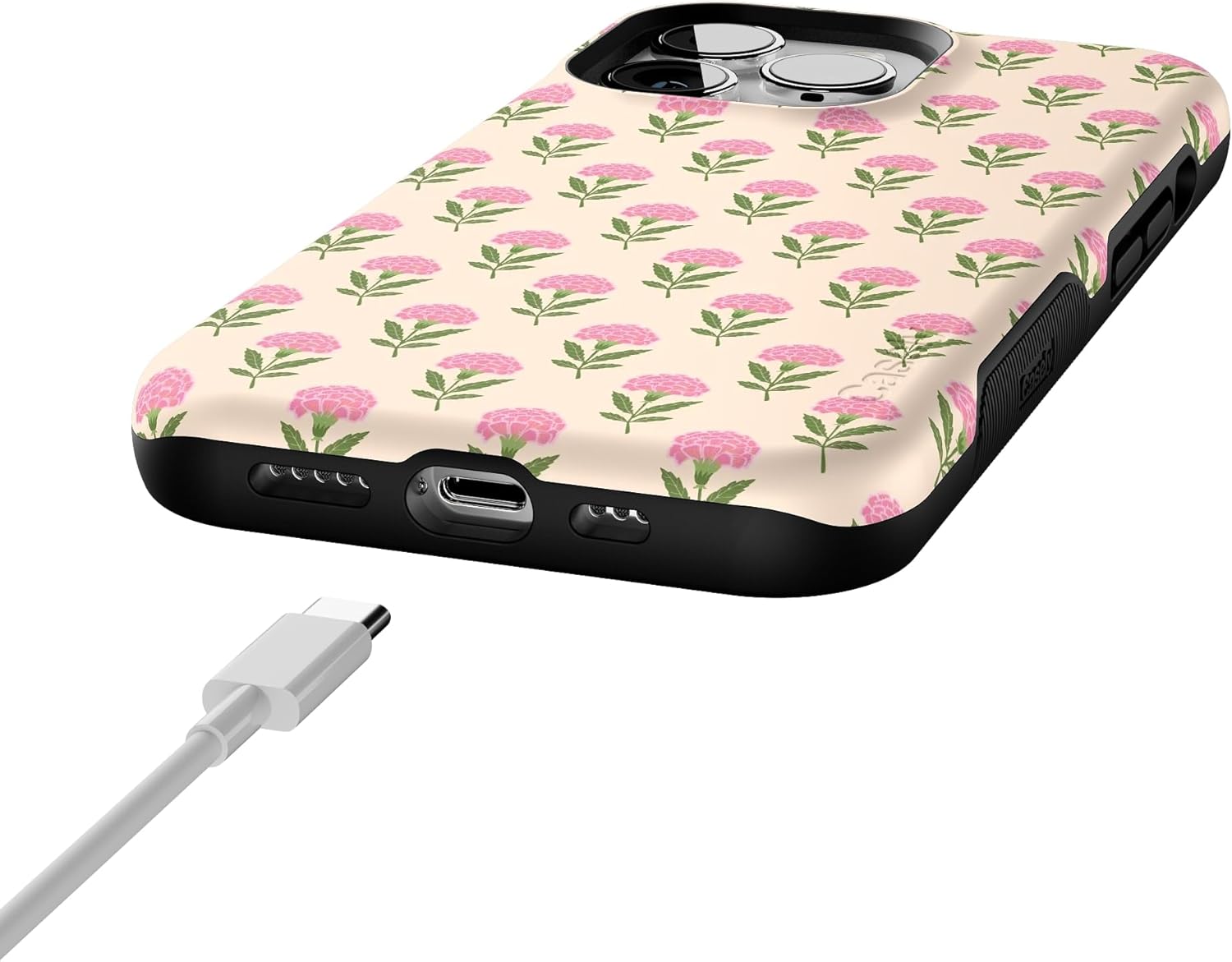 Casely iPhone 13 Pro Case | Jenna's Flowers | Fun on Weekdays | Bold Protective Design | Compatible with MagSafe