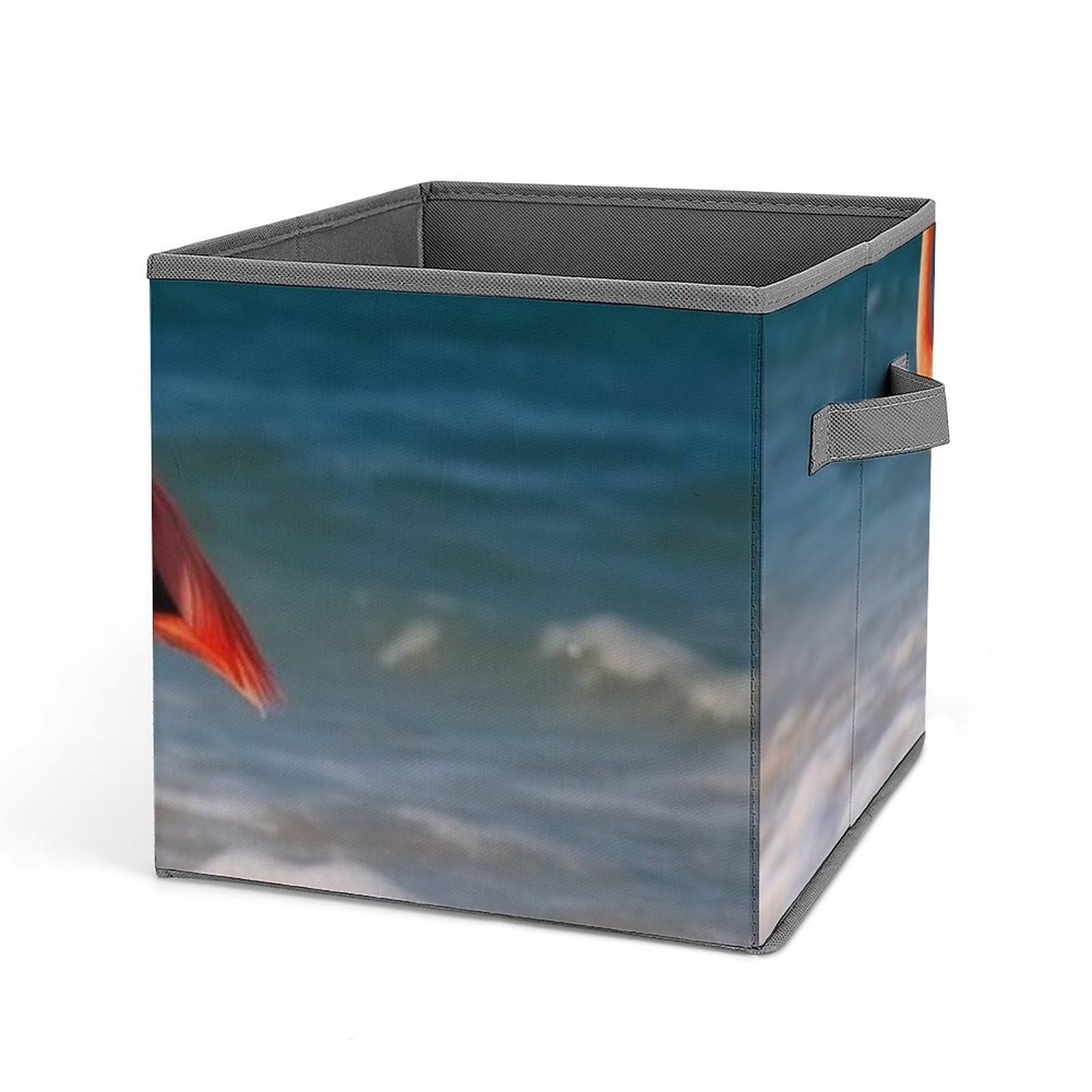 Organisateur étagère pliable motif flamant rose contre le désordre