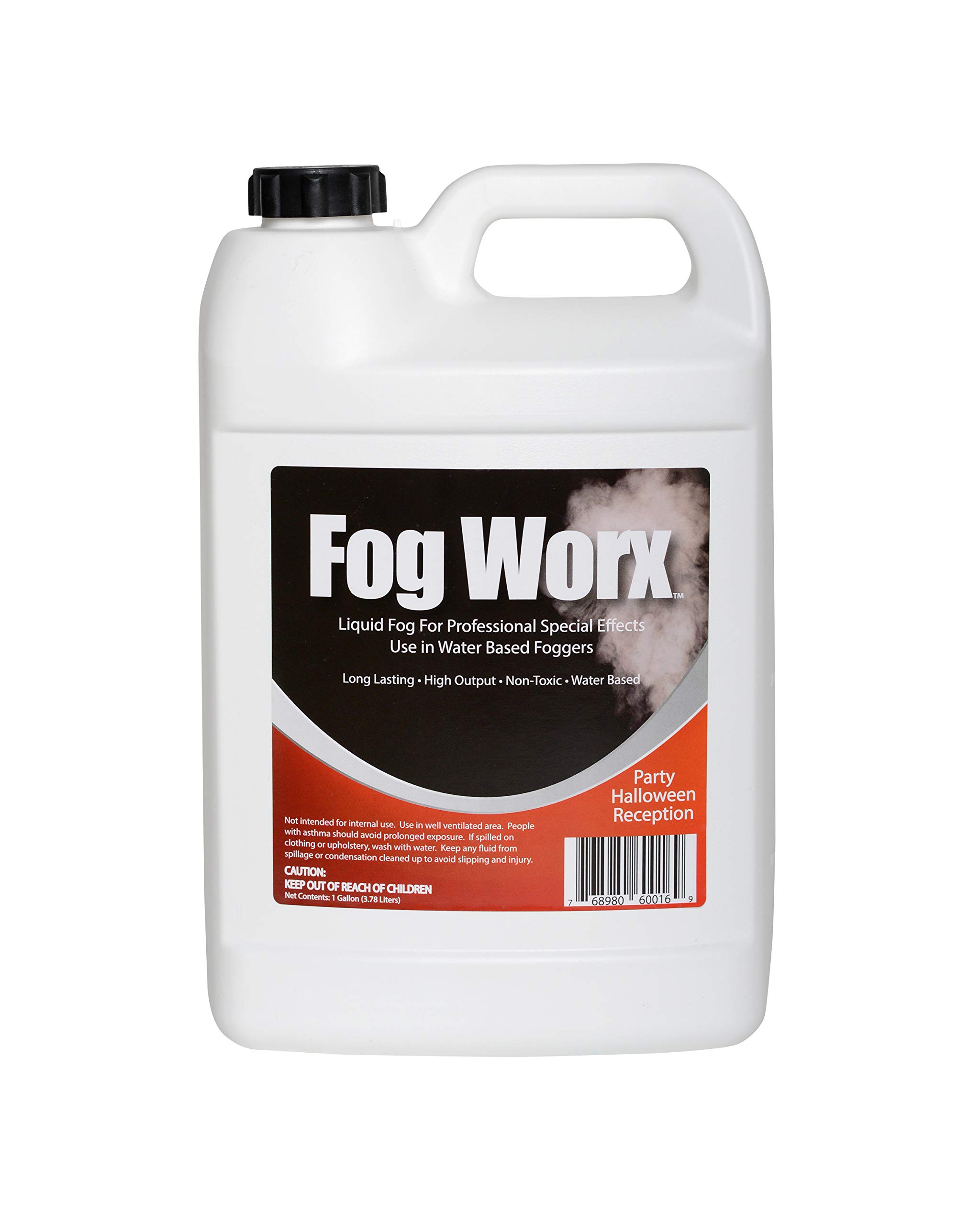 FogWorx Fog Juice - 1 Gallon of Organic Fog Fluid (128 oz) - Medium Density, High Output, Long Lasti