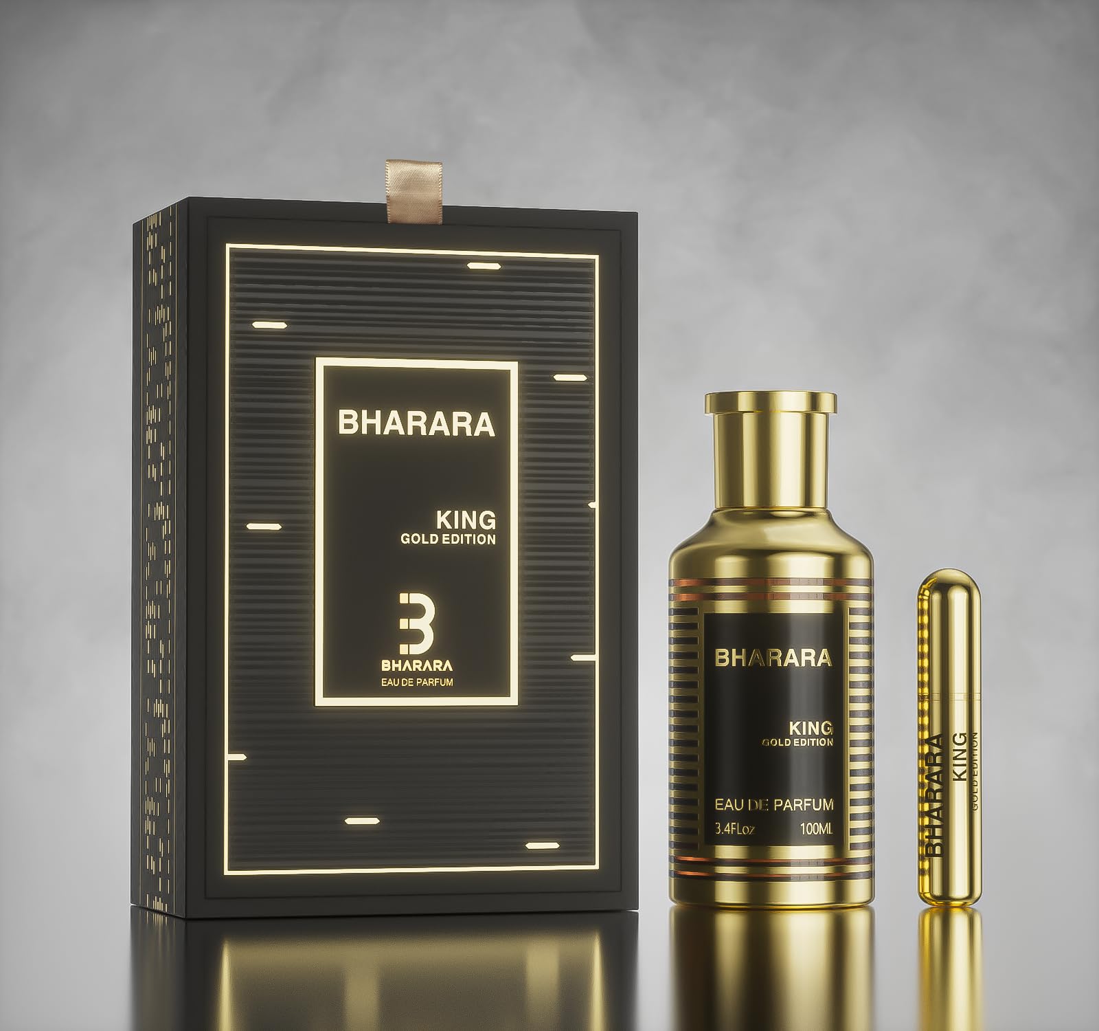 Bharara Kingキング Gold Men100ml×2個セットアメリカ製 Bharara King Gold Edition Eau de Parfum 3.4 Oz – SADULUXURY PERFUMES