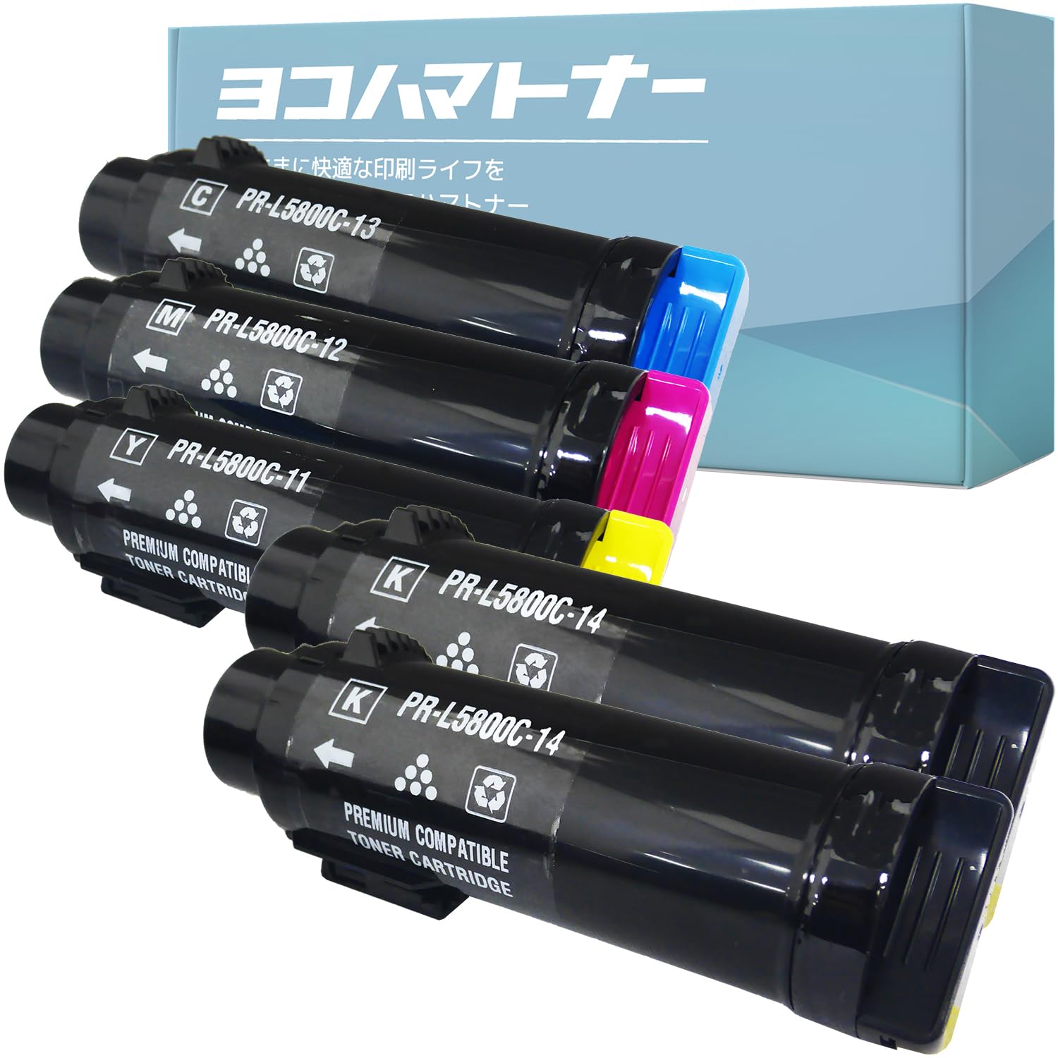 Amazon.co.jp: 【横トナ】NEC用 PR-L5800Cシリーズ 4色セット + 
