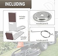 Vista 8 de 532199471 532199478/532199470 Kit de brazo de freno izquierdo y derecho compatible con modelos de plataforma de cortacésped Husqvarna AYP Craftsman