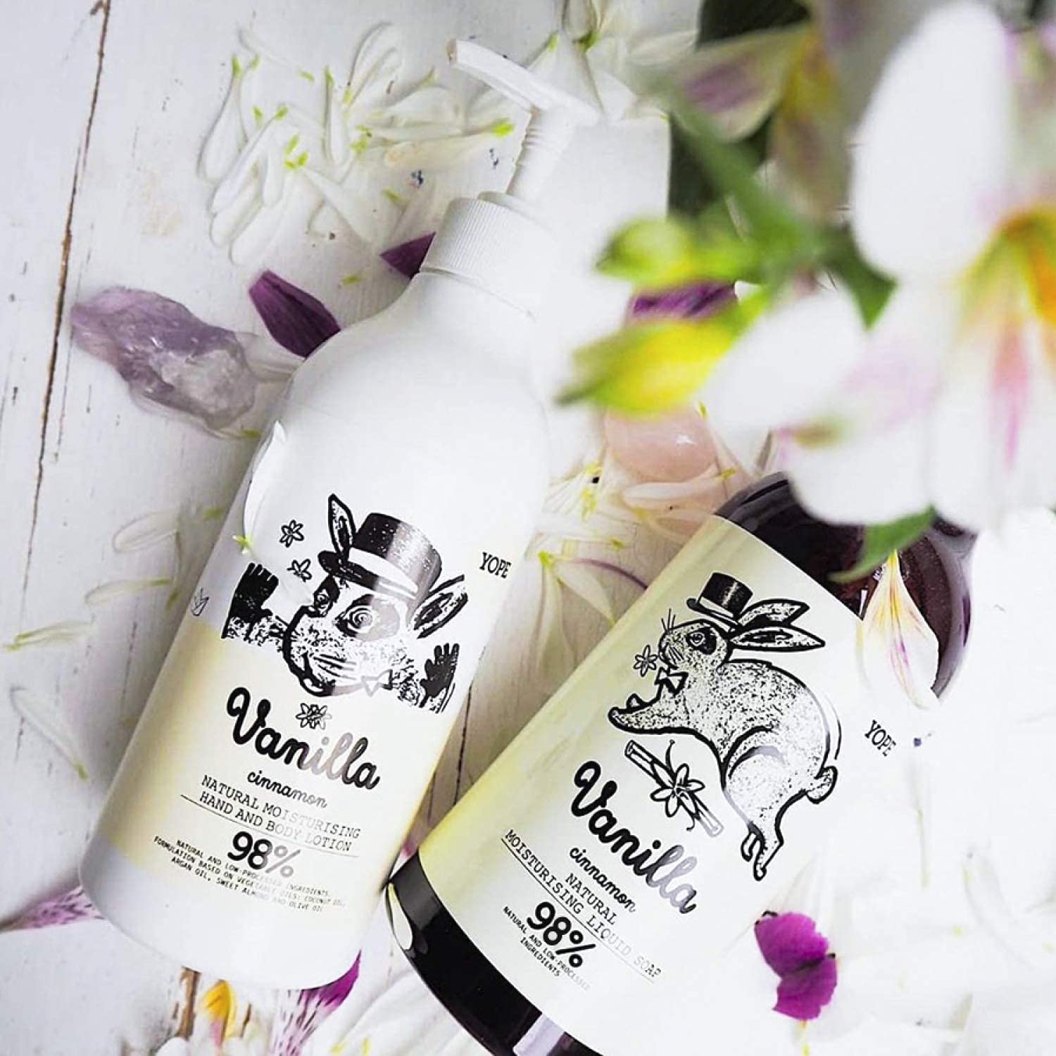 YOPE Jabón de manos I Aceite de coco y de girasol I Hidrolato de saúco I Glicerina I Alantoína I Calma la irritación I Nutre I 98% Ingredientes naturales I Vegan formula I Vainilla y Canela I 500ml