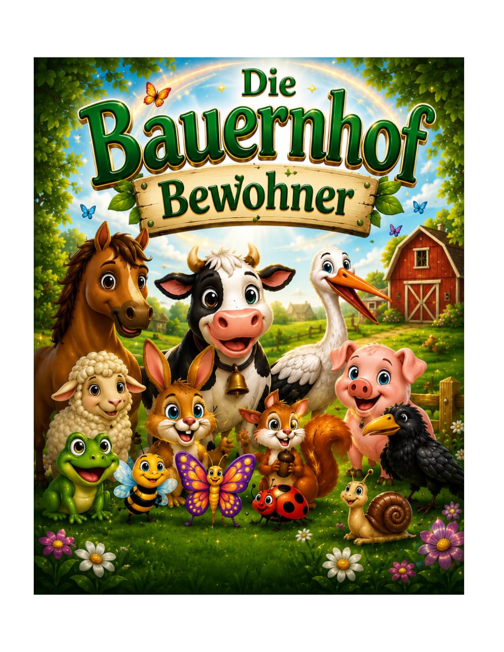 Die Bauernhof Bewohner - Malbuch: Entdecke die tierischen Freunde vom Bauernhof