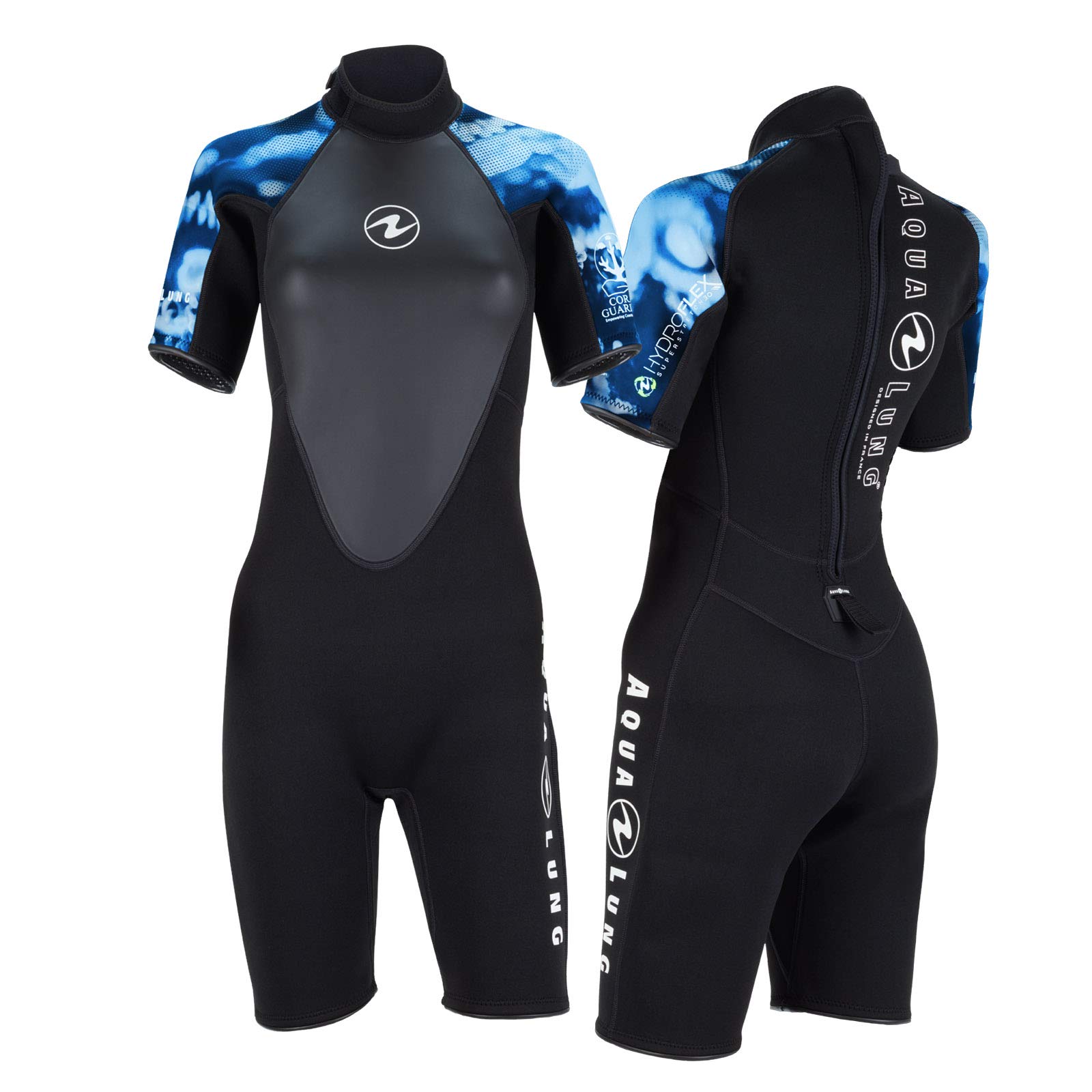 Aqua Lung Hydroflex Damen Shorty schwarz-blau, Größe:S