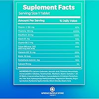 Vista 4 de Unique Bundle Store Complejo súper vitamina B – 250 tabletas, vitaminas del complejo B, complejo B, folato de biotina B12 B6, suplemento diario