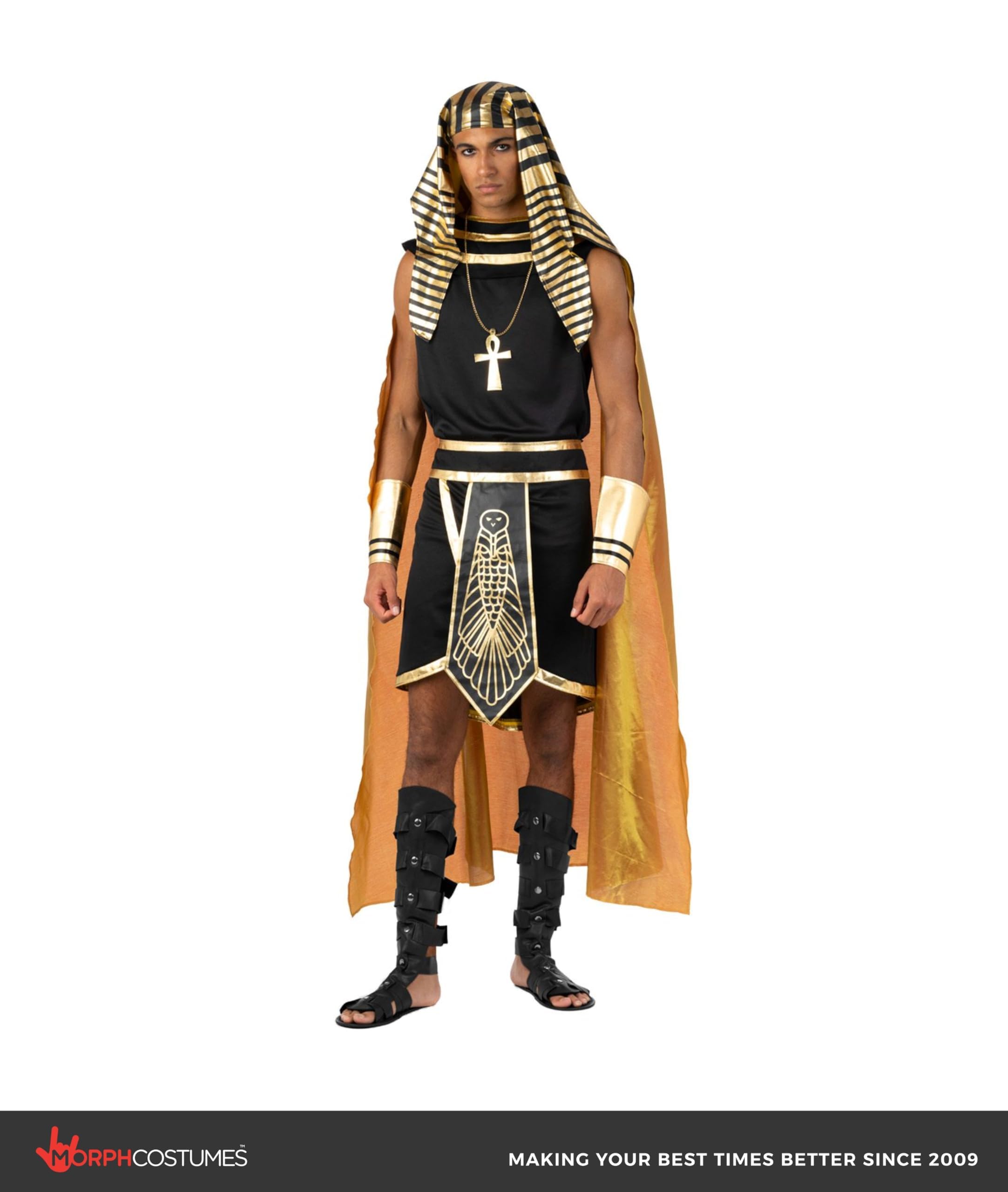 Morph Deguisement Egyptien Homme Costume Déguisement Pharaon Adulte Halloween