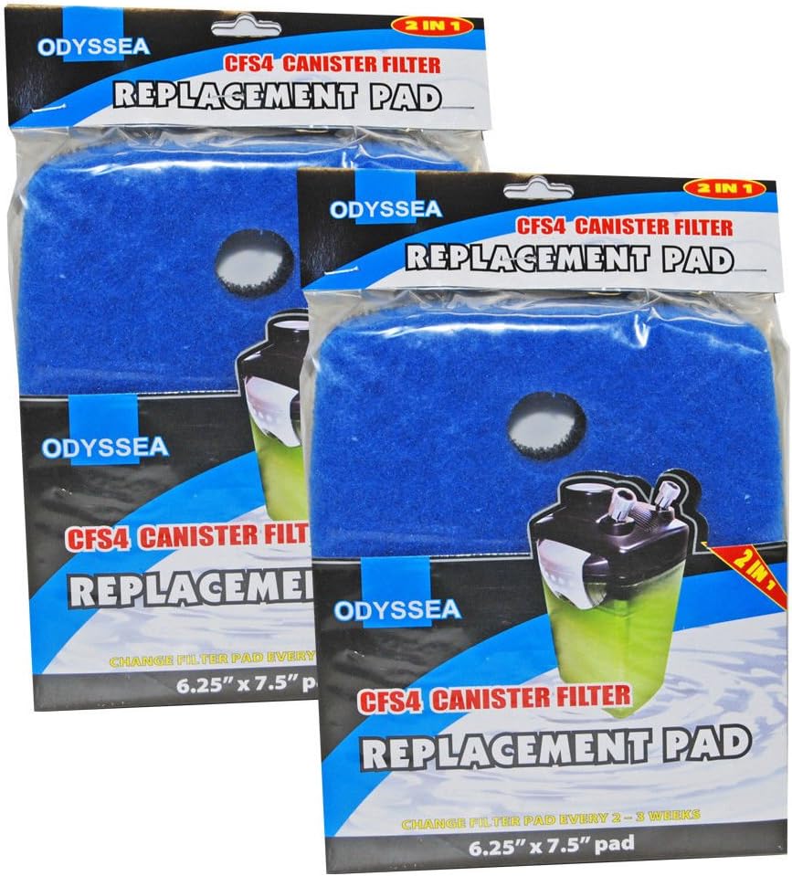 2 Pack Odyssea CFS4 Filter Pads Jebo 828 838 Haqos