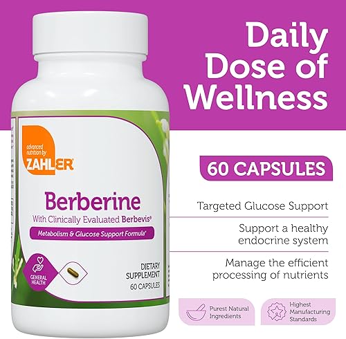 Miniatura 2 de Berberina con Berbevis clínicamente evaluada, fórmula de apoyo para metabolismo y glucos, 60 cápsulas.