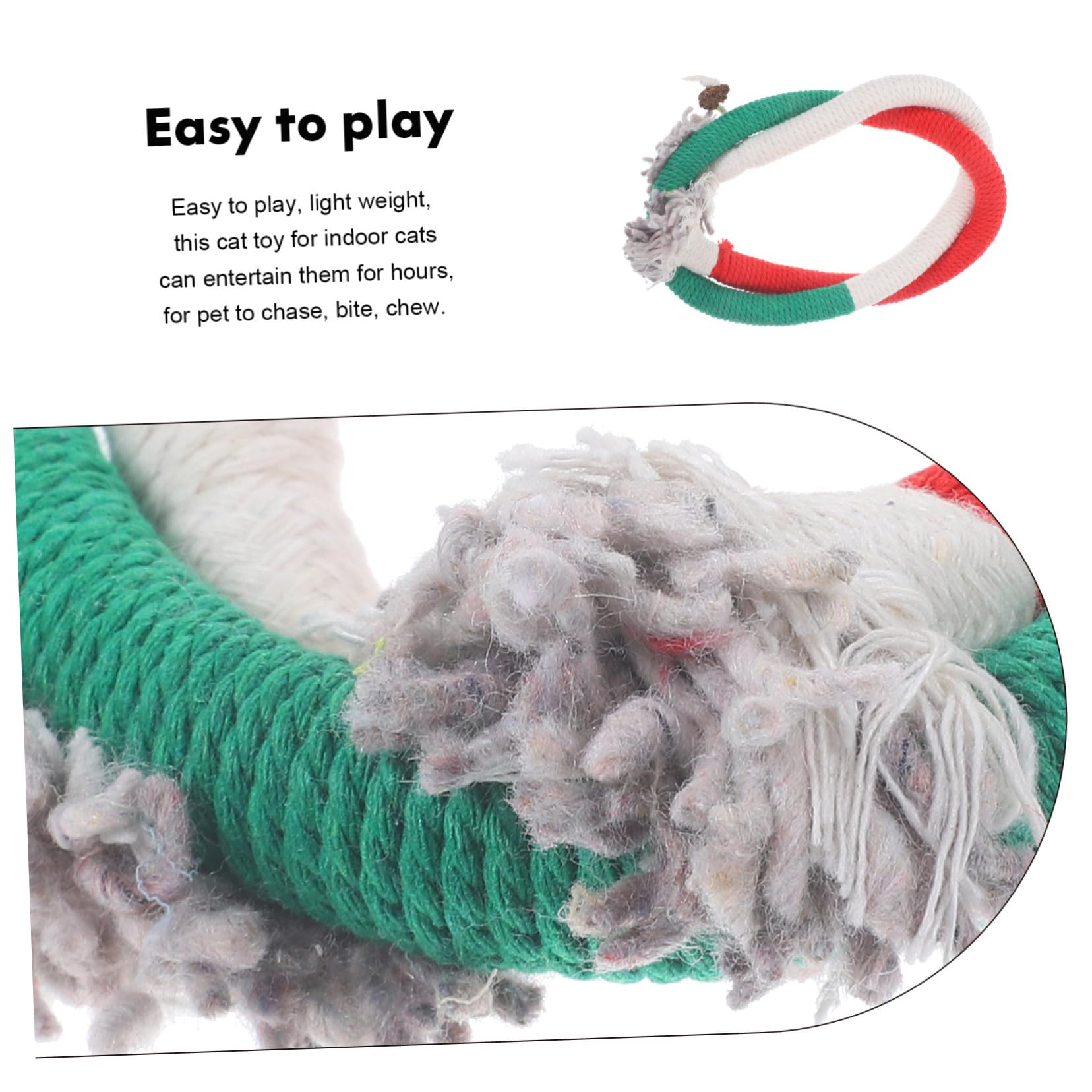SUPVOX 15pièces Jouets Corde à Mâcher pour Chat avec Herbe à Chat Stimule Instinct De Chasse