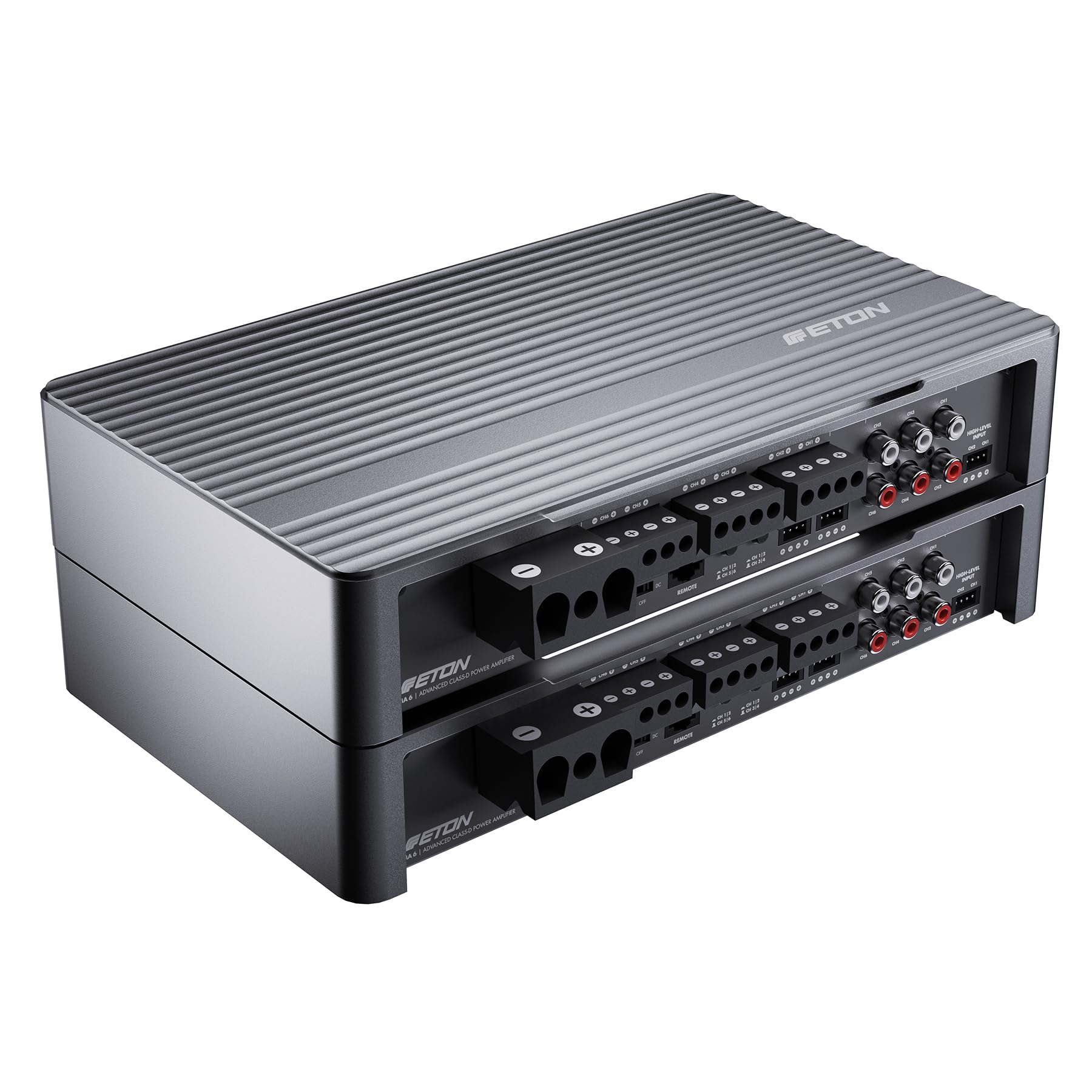 ETON MA 6 – kompakter 6 Kanal Verstärker, leistungsstarke digitale Mini Endstufe für Autos und Reisemobile, Class D Amp mit 6 x 120 W