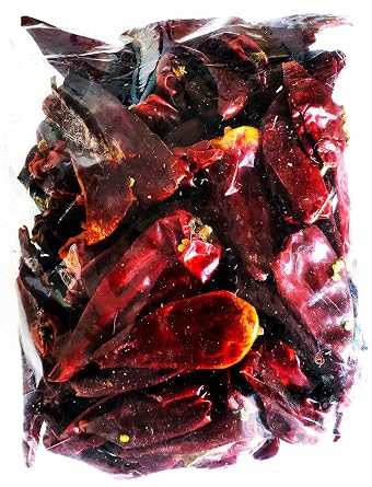 Dried Thai Huge Red Chili "Prik Yuak" Peppers - Medium Hot Spice Big Chili Peppers for Authentic Thailand Cooking - 100g