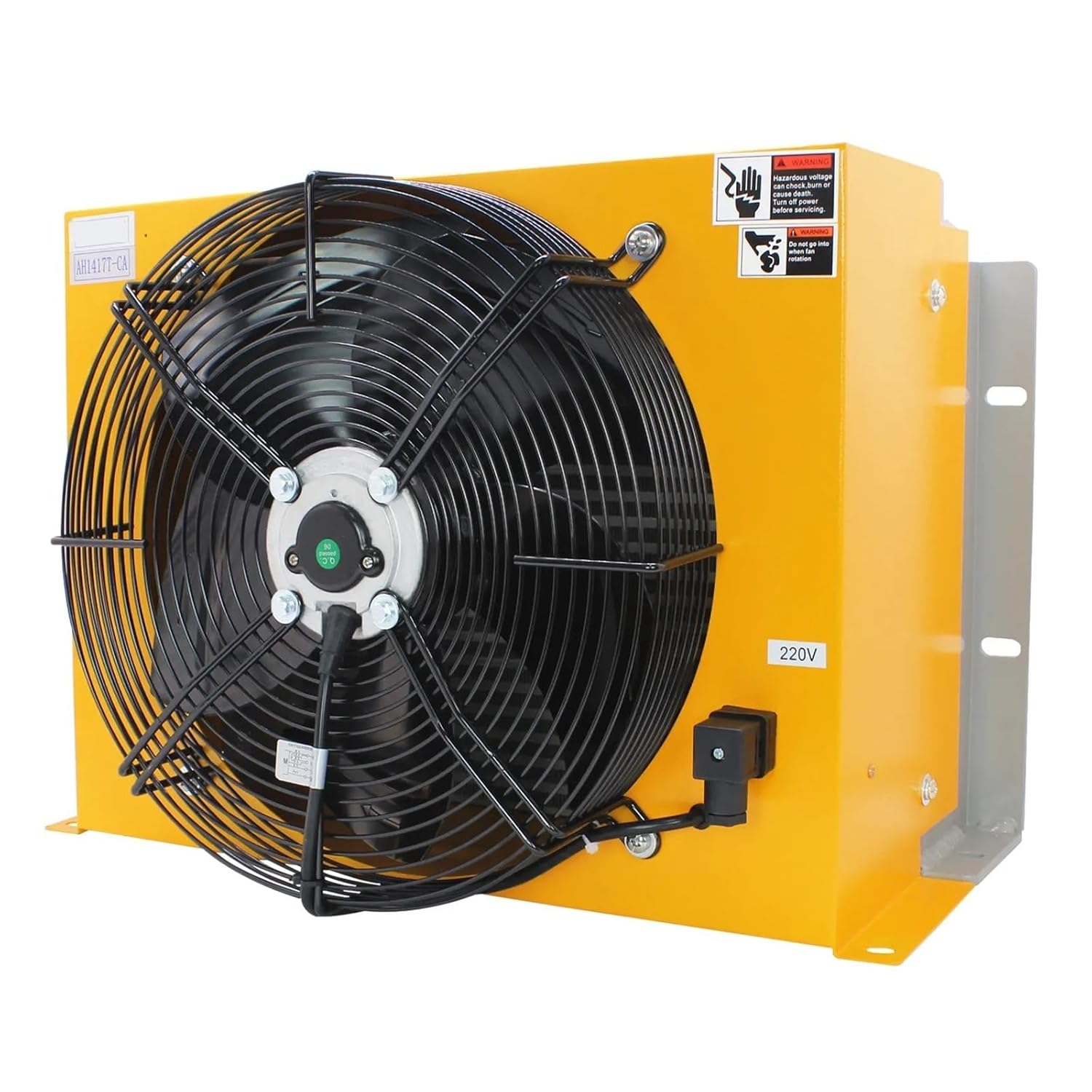 Hydraulic Oil Cooler Fan AH1417T-CA Plate Pin Heat Exchanger 150L/min Flow Hydraulics Radiator Efficient Shock Absorption(AC380V)