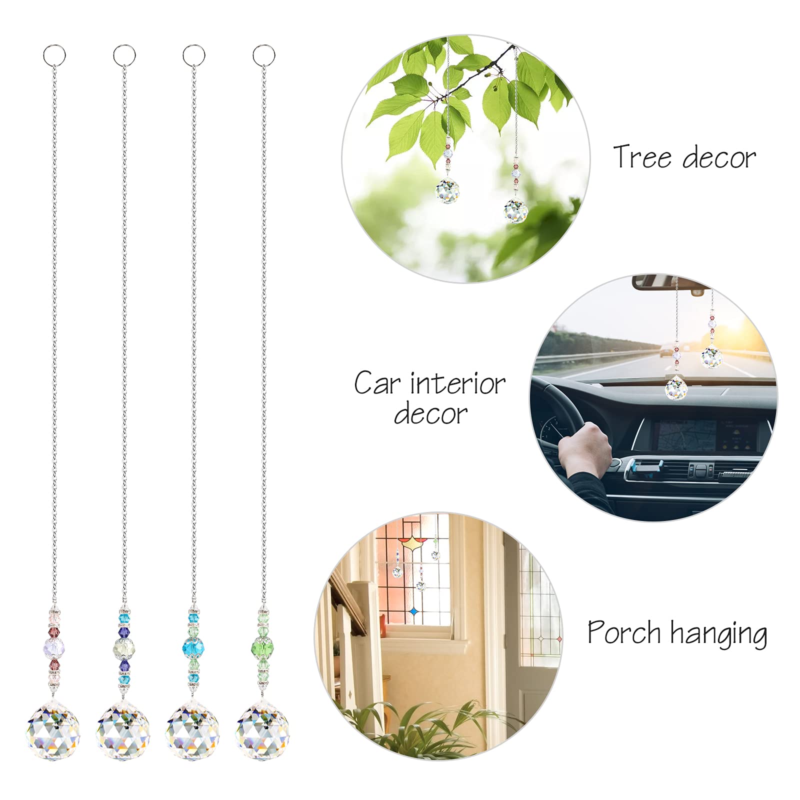 Lot De 10 Prismes De Cristal Transparents De Remplacement Pour Lustre Decoration De Lampe Blanc Transparent 86489337