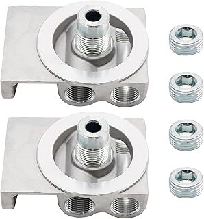 2 Pack 4770 24770 Fuel Filter Base Kit Replacement for CAT 1R-0750 1R-0749 Fuel Filter, Diesel Filter Remote Mounting Base Replacement
