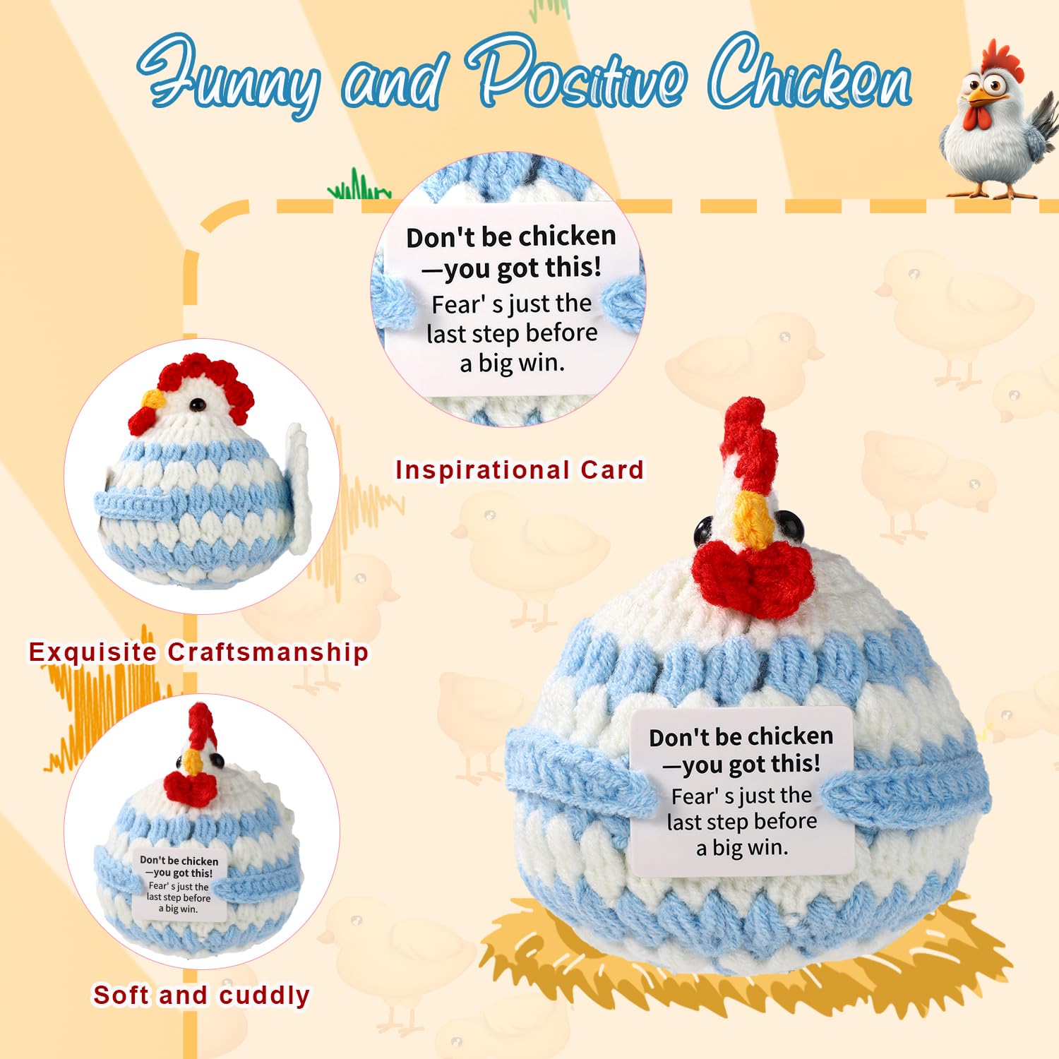TOYMIS Positive Chicken Crochet - Image 3