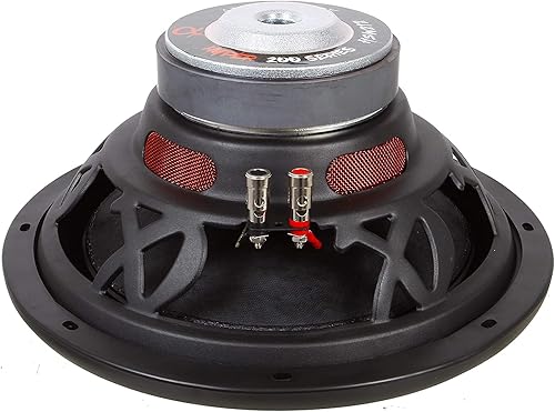 Miniatura 5 de Alphasonik HSW212 Hyper 200 Series 12 pulgadas 1200 vatios máx.  400 vatios RMS individual 4 ohmios subwoofer para automóvil con imán de alto grado
