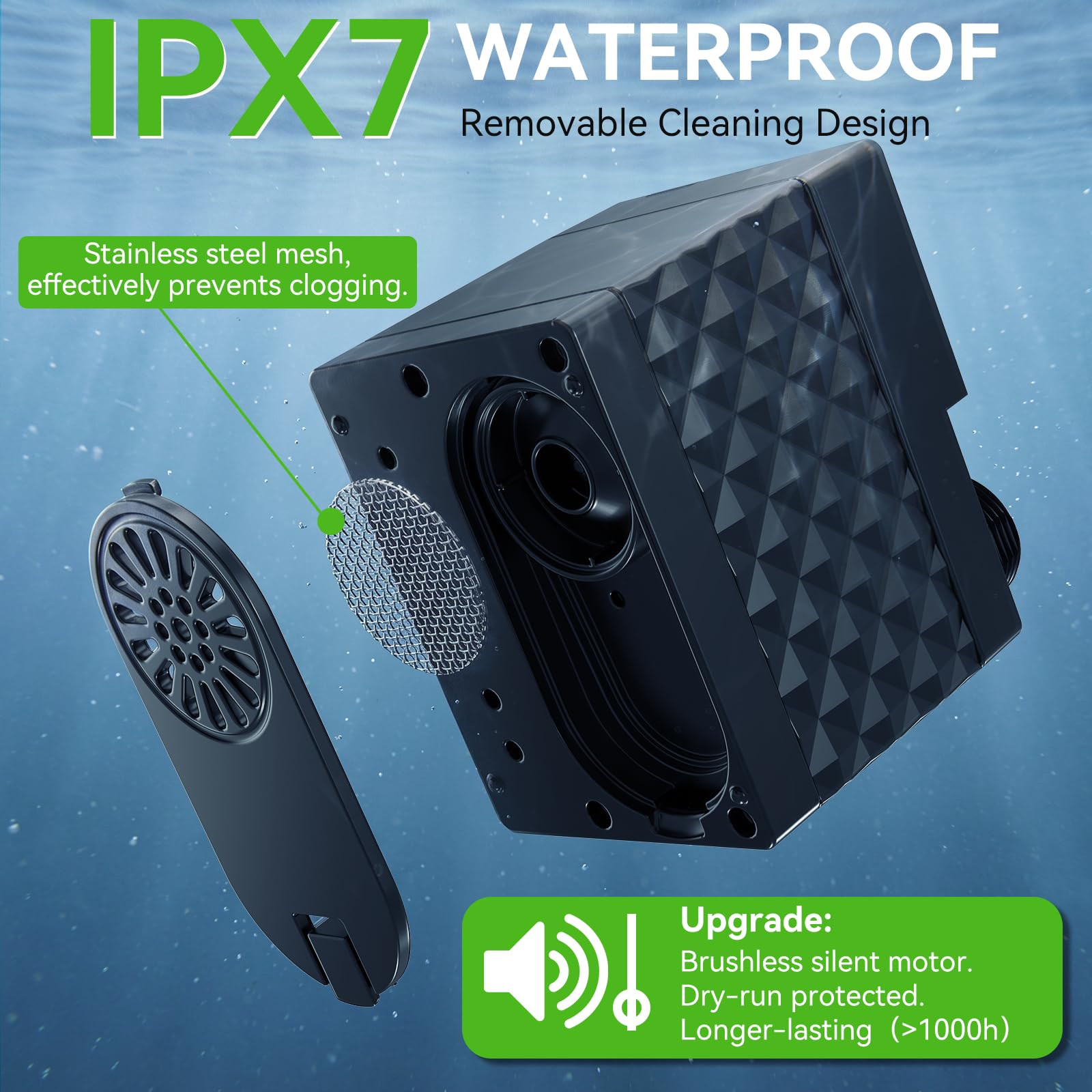 Kit Douche de Camping, Douche Portable,8000mAh Pompe de Douche Électrique Rechargeable,Imperméable, avec Afficheur Intelligent et Pomme de Douche 3 Modes pour Extérieure,Camping,Animaux,Randonnée