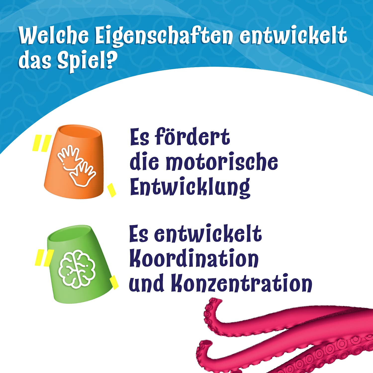 Trefl, Octopus Party, Skill Game, Family Game, Party Game for 1-3 Players, for Children from 5 Years, Finger Training - Image 4
