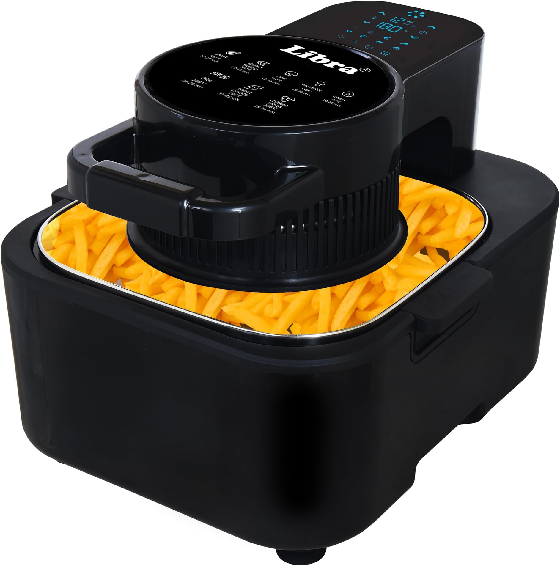 - Libra 6.5 Litre Ceramix Air Fryer for Home | 100% Toxin-Free Air Fryer | Zeravion Vitracore™ ceramic technology | 10-in-1 Function: Air Fry, Toast, Grill, Bake, Reheat & Keep Warm
