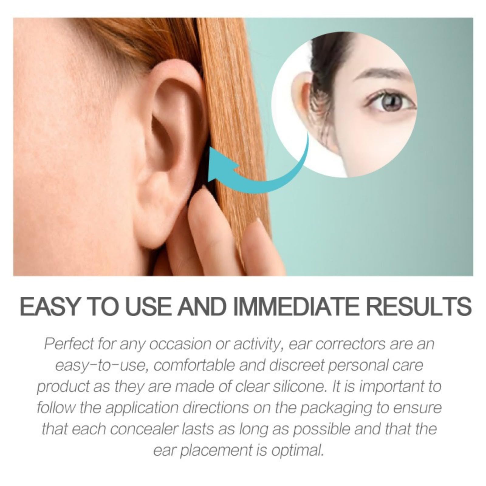 Correctores de oídos, parches para los oídos cosméticos, parches impermeables para los oídos, parches invisibles, corrección estética de los oídos