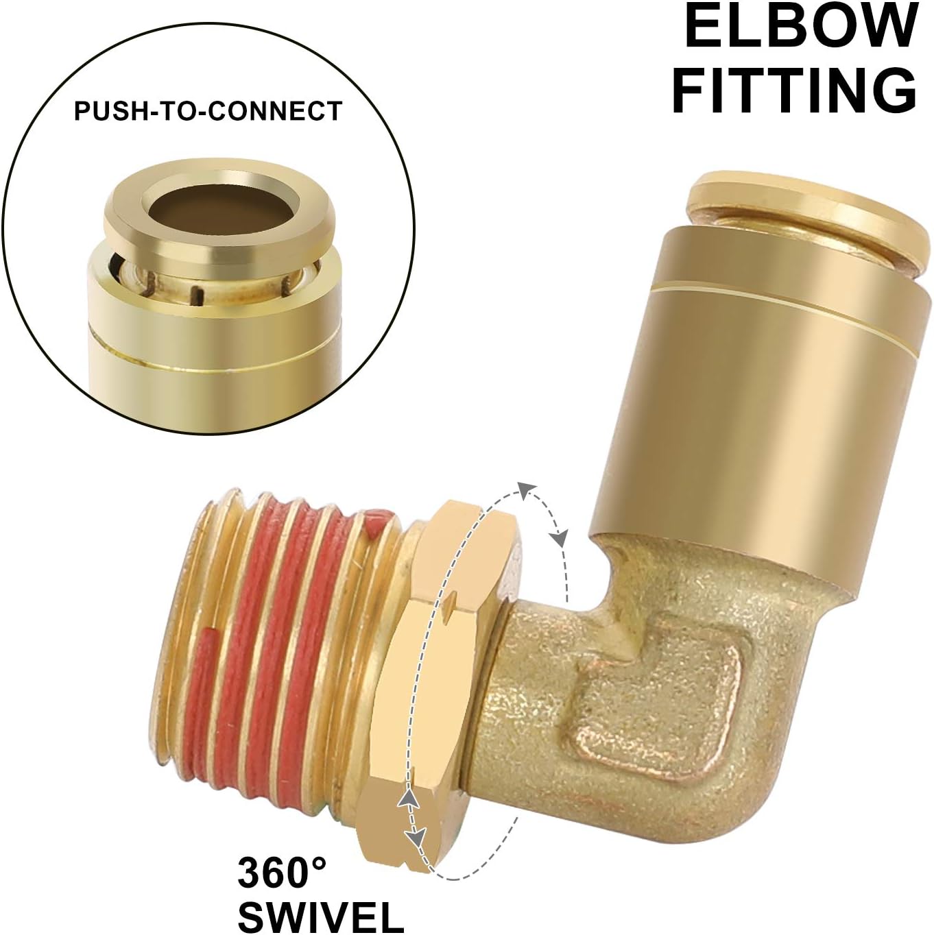 Hromee Air Line Service for Air Spring Suspension with Fittings, Schrader Valves and 20FT Hose Air Bag Replacement Components