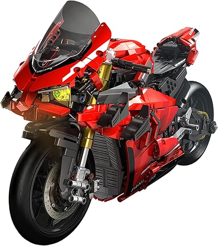 Miniatura 1 de SAYN Technics Moto para Lego Ducati V4S - 15 2129 piezas Technics Moto Building Block con luz, compatible con Lego