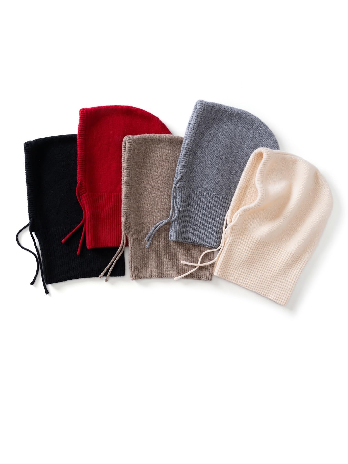 1 Pezzo di Cappello Lana da Donna/Uomo, Bavaglino Invernale Donna, Lavorato a Maglia Spesso, Quadrato, Colletto, Sciarpa con Cappuccio Calda e Morbida per attività Invernali All'aperto