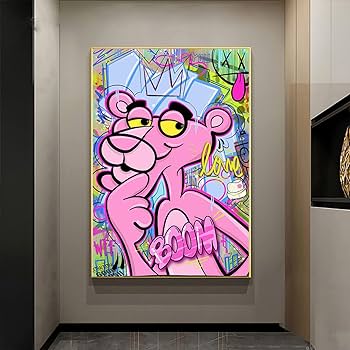 オリジナルキャラクター 絵画 ピンク 丸キャンバス】MOON GIRL | Chika Shinoda ｜インテリア絵画