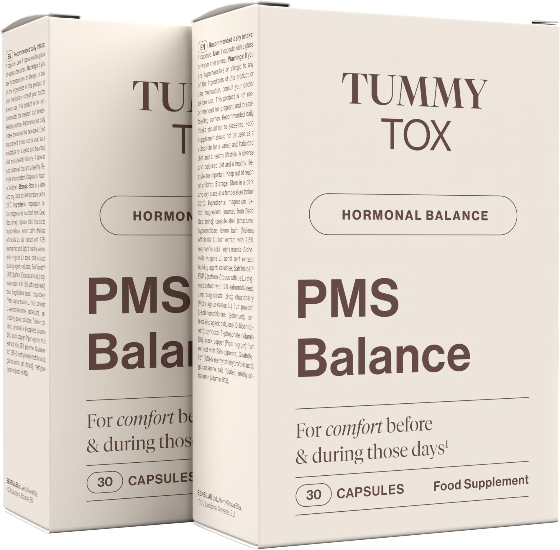 Hormone Balance for Women, Saffron Supplement with Magnesium, Zinc, Lemon Balm, Selenium, Biotin, Folate, Vitamin B6, and Vitamin B12 - PMS Balance, 60 Capsules by Tummy Tox