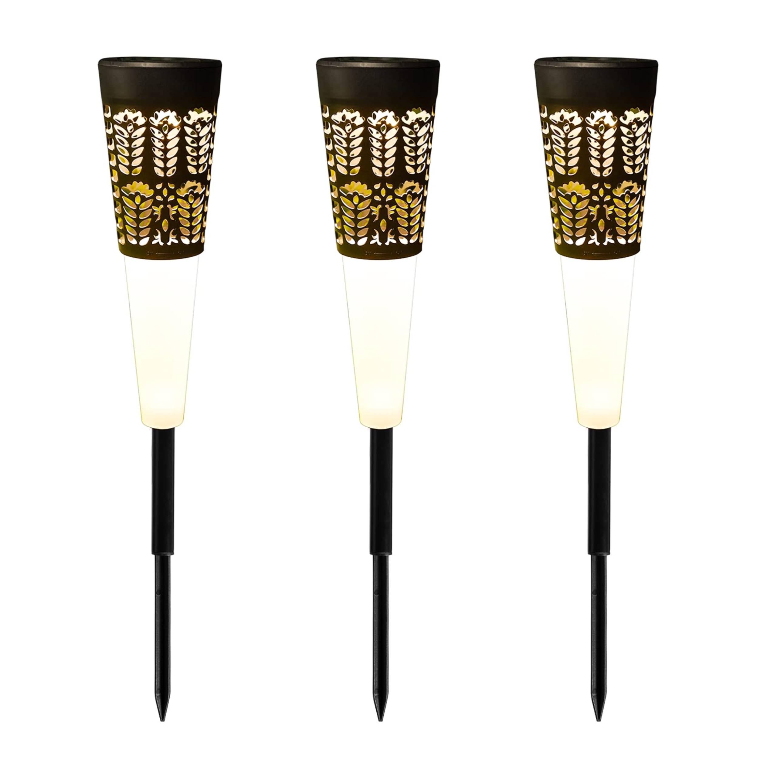 Drumstone (𝗦𝗽𝗲𝗰𝗶𝗮𝗹 𝟭𝟬 𝗬𝗲𝗮𝗿𝘀 𝗪𝗮𝗿𝗿𝗮𝗻𝘁𝘆 Solar Garden Lights – Waterproof Outdoor LED Lamps – Auto On/Off – Elegant Double Ring Design – Energy-Saving & Easy Installation - Pack-5-image-40