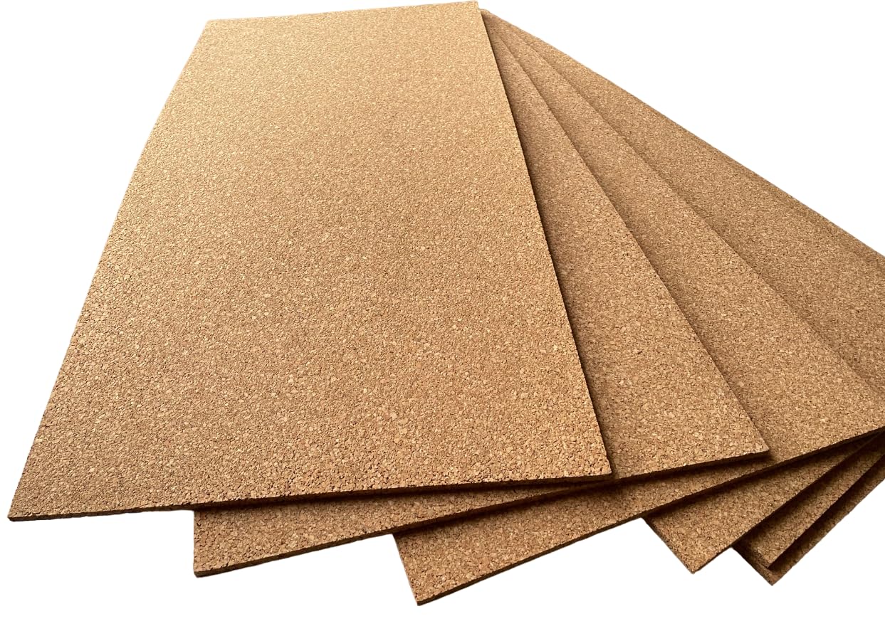 Futurazeta - Sughero Isolante Termico Acustico in Pannelli a grana fine Supercompresso di alta qualità - Misura 100x50 cm - Spessore 10 mm (15)
