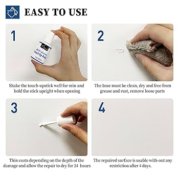 英LP Touch Touch DML1033 DERAM /00400 DWIL White Touch Up Paint - Multi Surface Touch Up Paint Pen