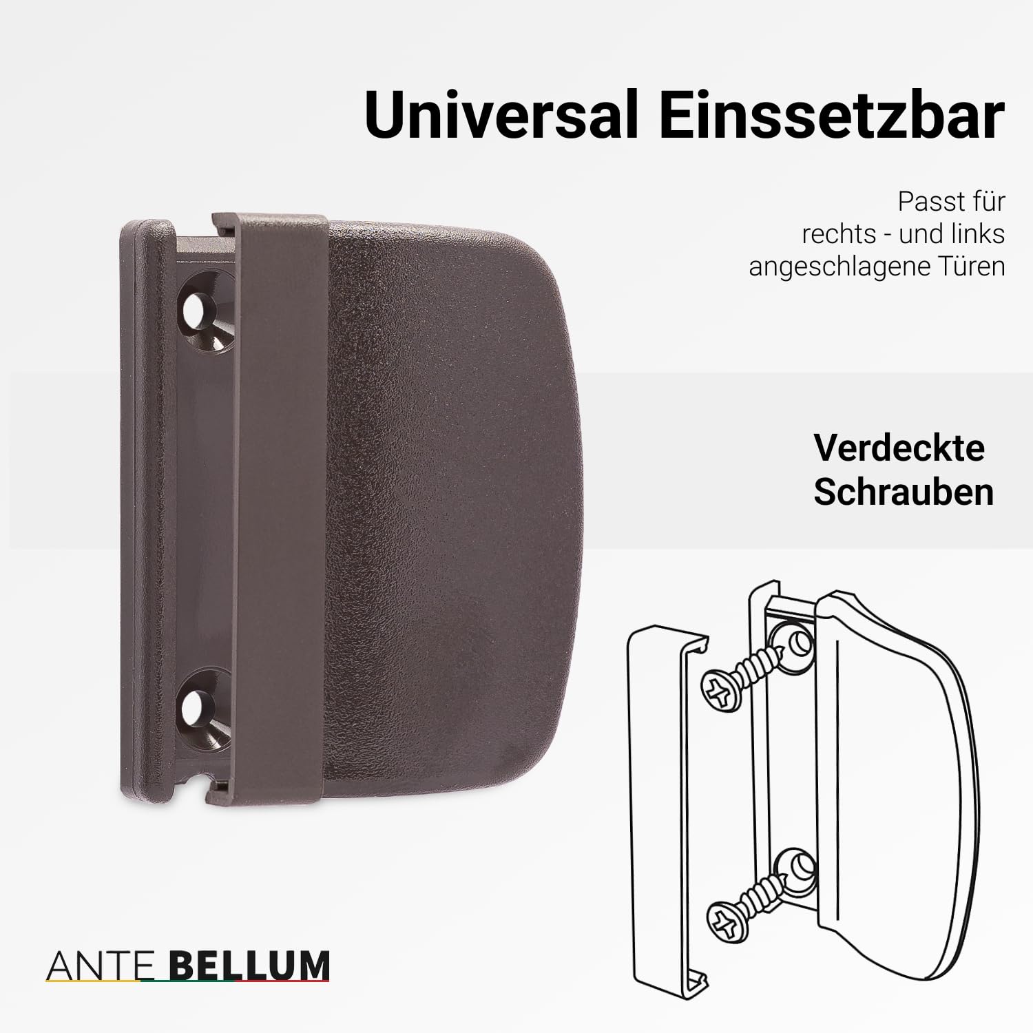 Ante bellum Balcony Door Catch and Handle Set, Exterior Door Handle with Catch - Image 3