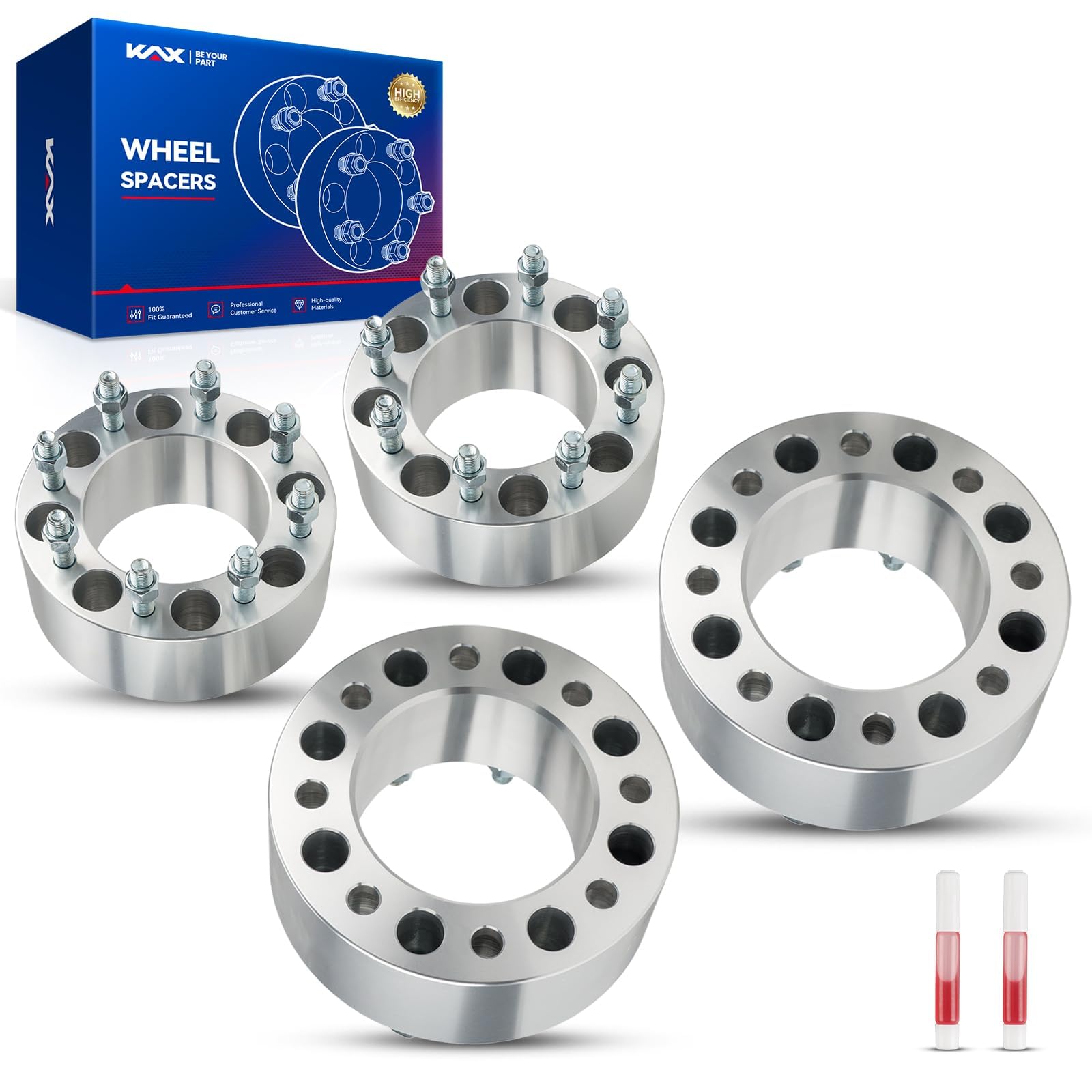 Amazon.com: KAX 8x170mm Wheel Spacers, 3 inch Lug-Centric Wheel