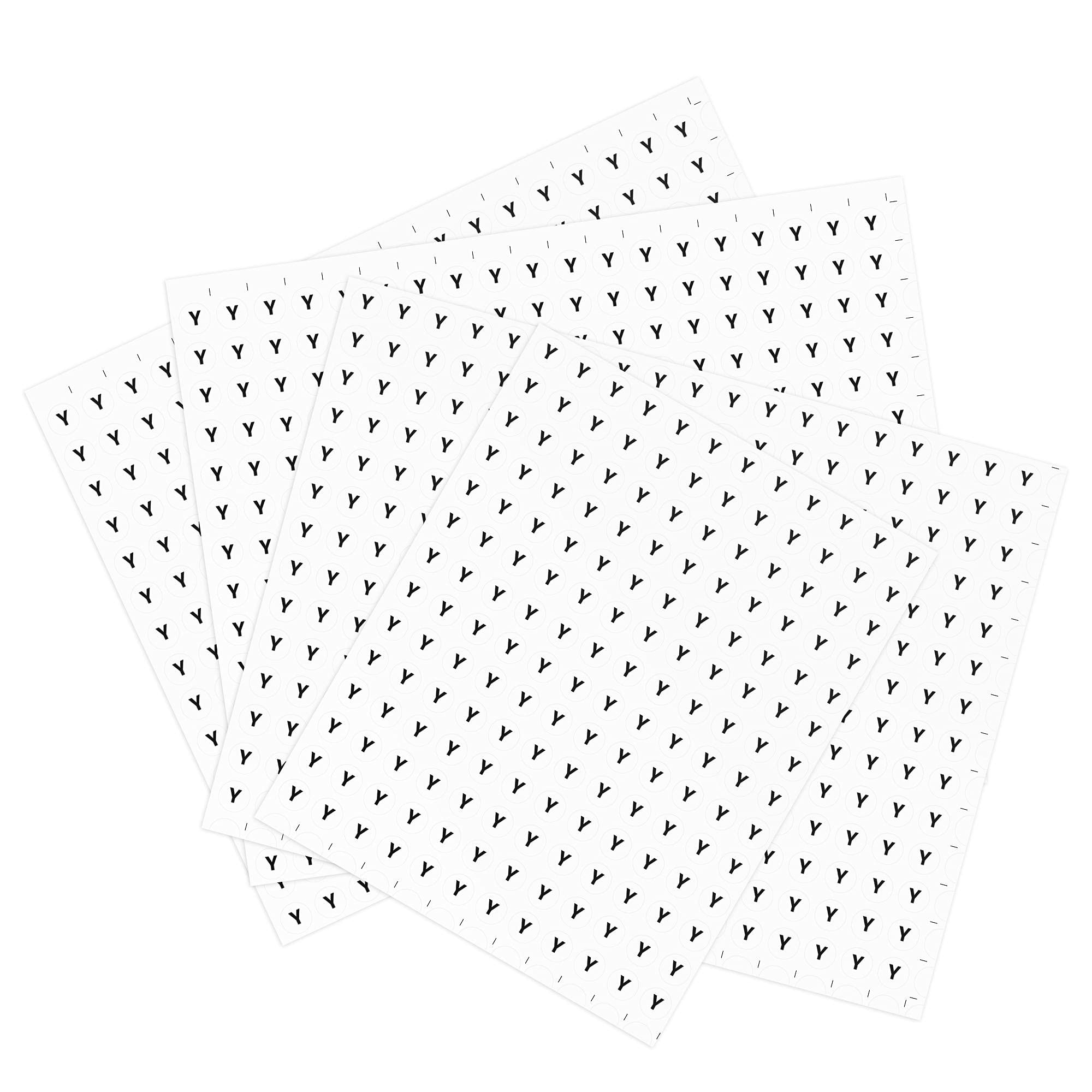 Lettres autocollantes rondes uxcell en PVC imperméable de 13 mm pour étiquetage - Lot de 1000