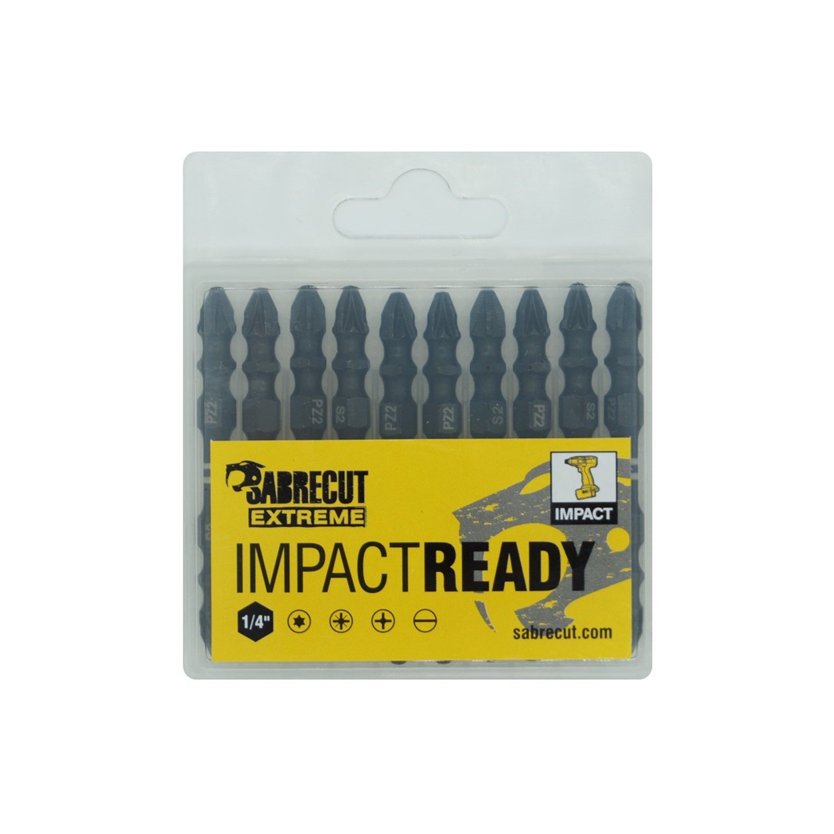 Screw Bits SabreCut PZ2 Impact Drill Driver Screwdriver 26pc Bits Set ...