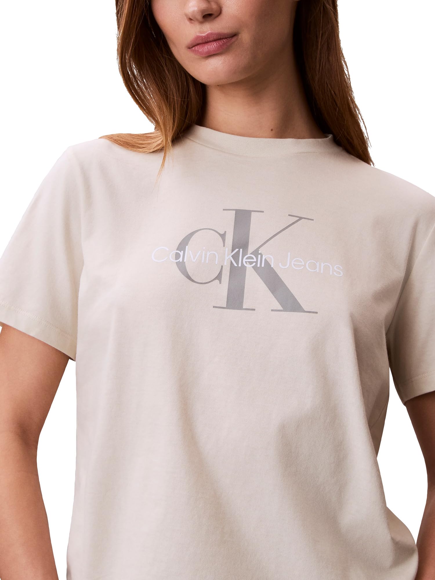 

                                                    Calvin Klein Women's Monogram Logo Crewneck T-Shir