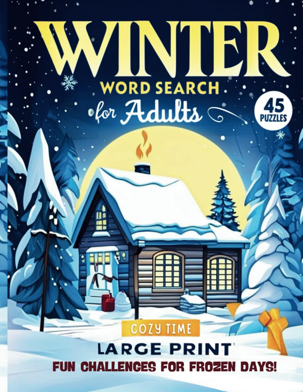 Cozy Winter Word Search: Large Print (WELLNESS & FUN)