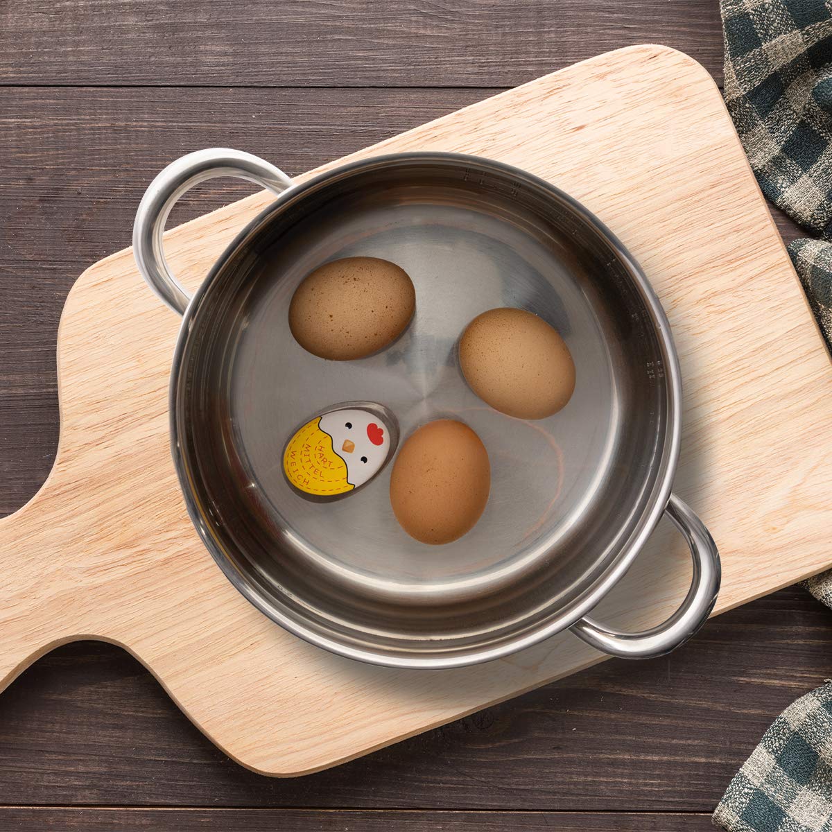 4 Stück Eieruhr Zum Mitkochen – Praktischer Farbwechsler Für Perfekte Eier